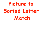 Picture to Sorted Letter Match