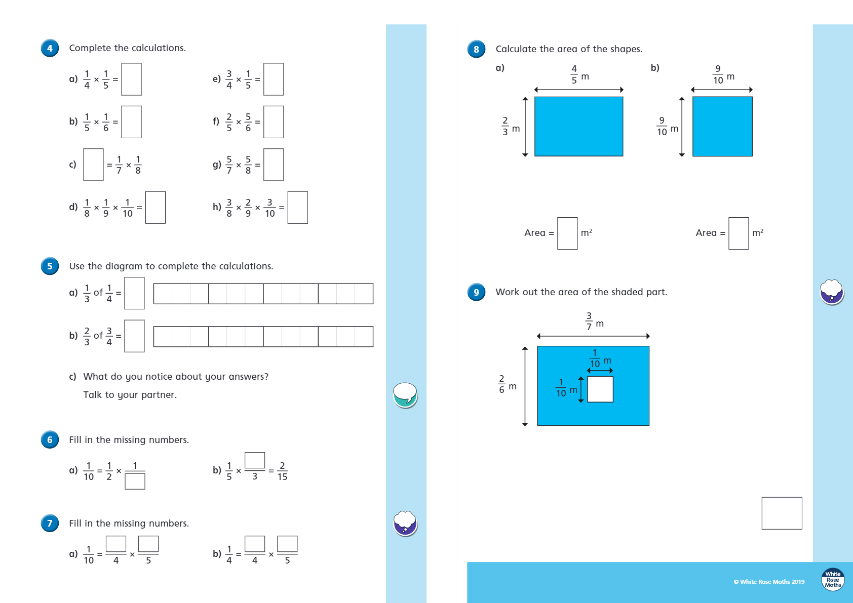 Multiply Fractions by Fractions