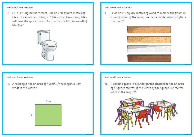 Area Challenge Cards