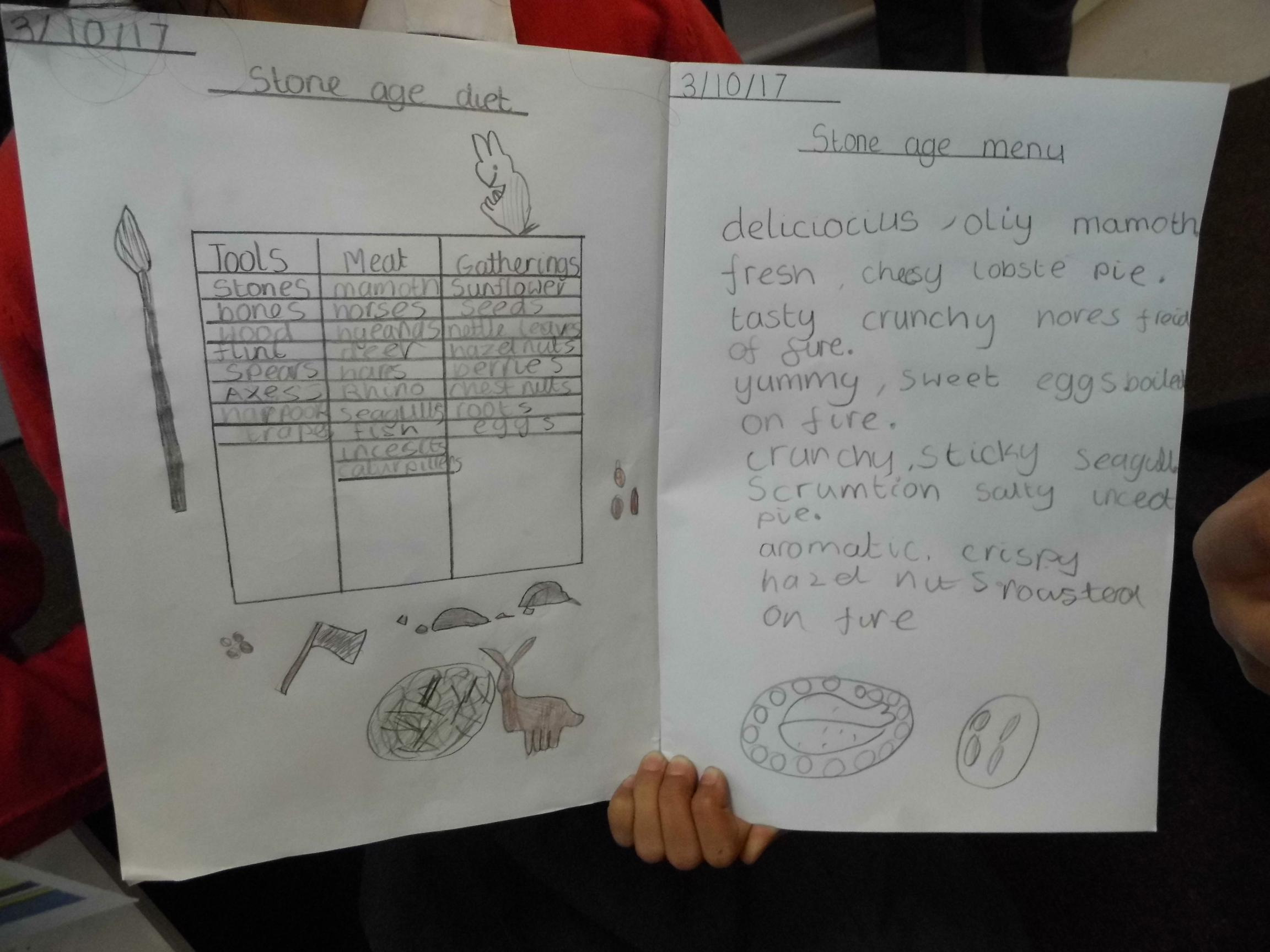 Stone age animals picture