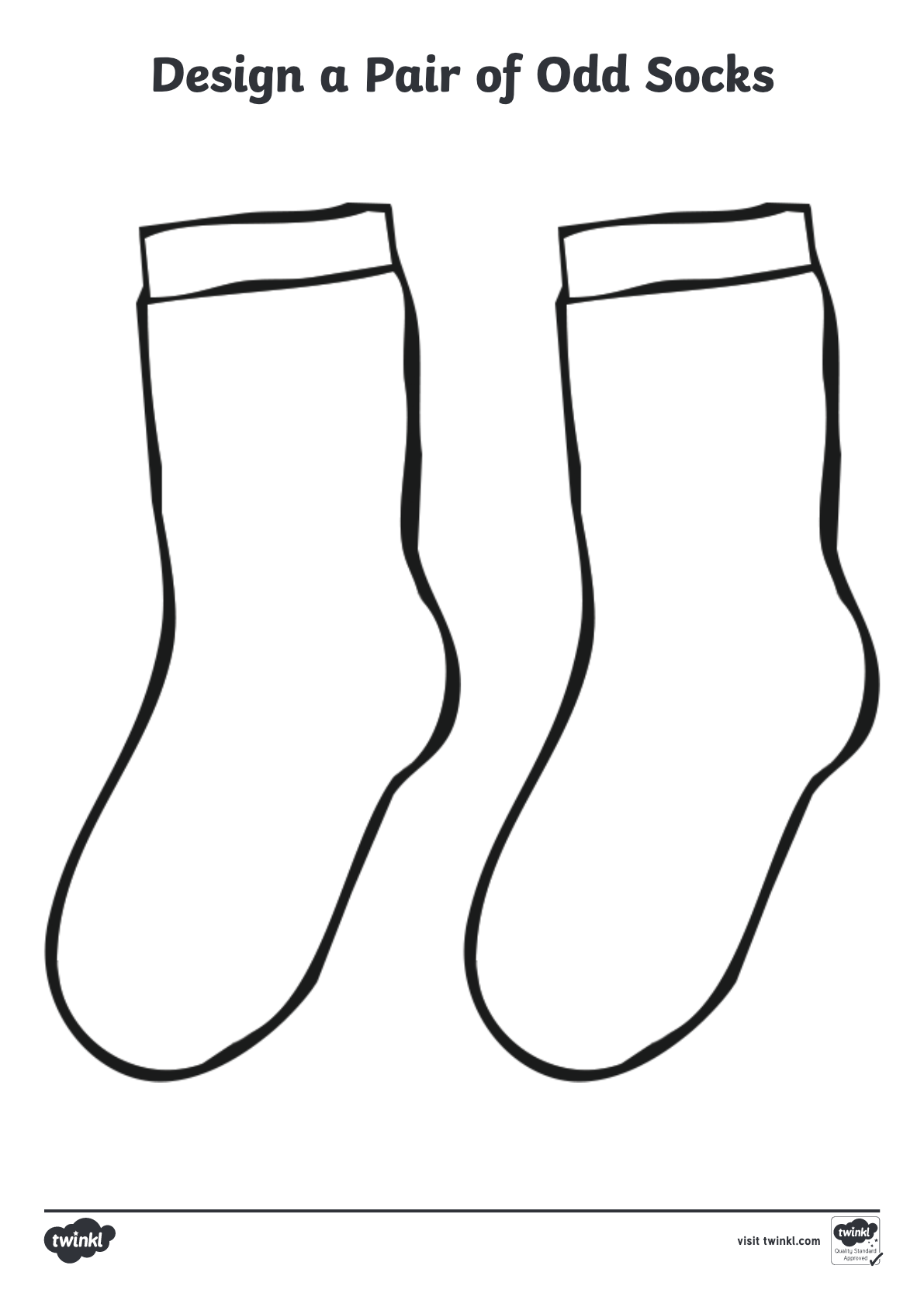 Design a pair of odd socks