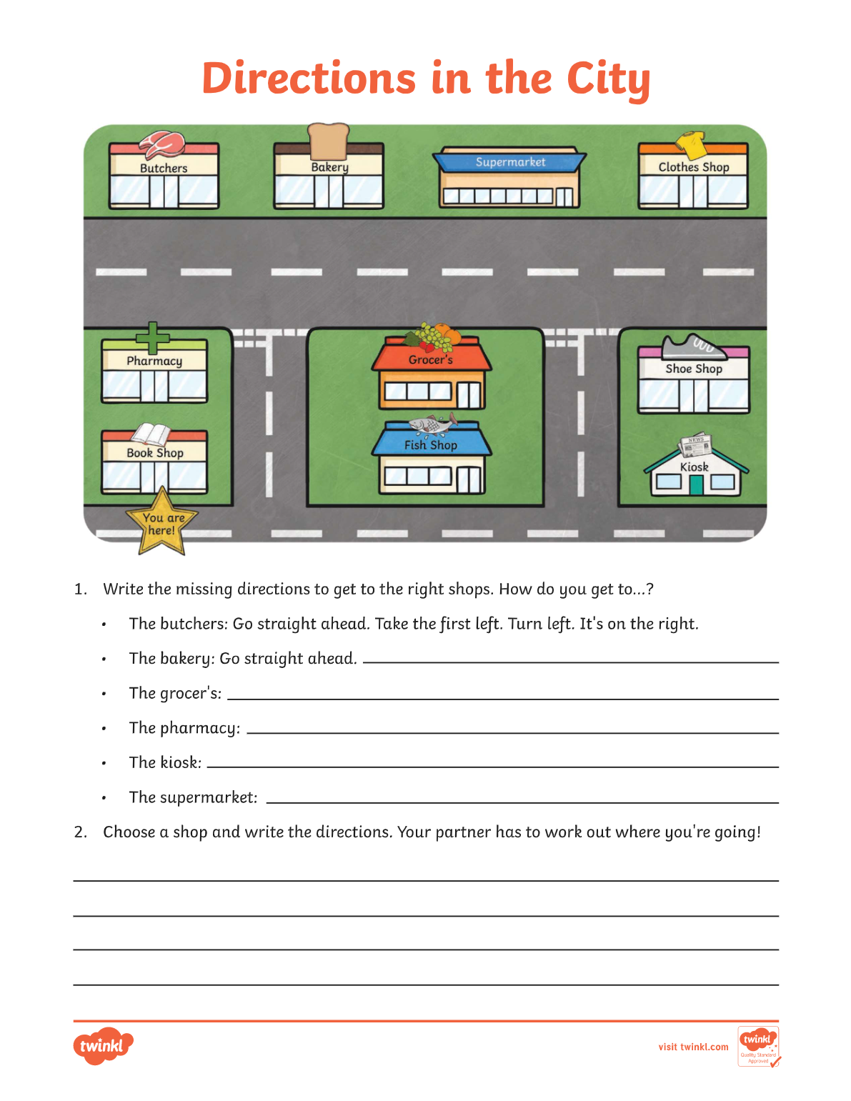 Directions in the city